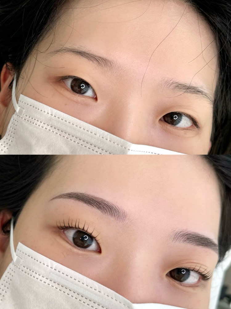 눈썹문신 비포 애프터